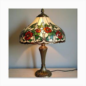 Stained Glass Lamp Canvas Print