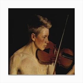 The Violinist (1900), Pekka Halonen Canvas Print