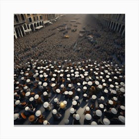 Crowds In Venice Canvas Print