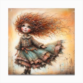 Girl With Red Hair Canvas Print