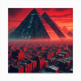 Red Metal Canvas Print