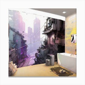 Futuristic City 5 Canvas Print