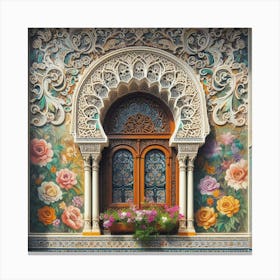 Moroccan Window Canvas Print