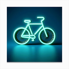 Neon Bicycle Sign Canvas Print