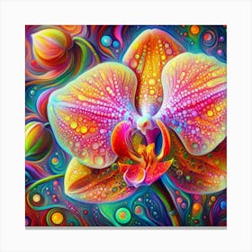 Psychedelic Orchid Canvas Print