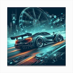 Futuristic Car 139 Canvas Print