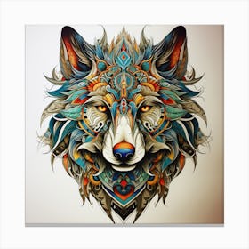 Wolf Head Canvas Print