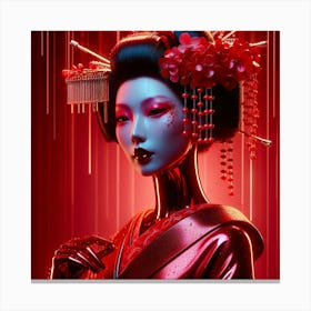 Japan Geisha Visual 89 Canvas Print