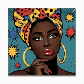 Shani Pop African Woman Canvas Print