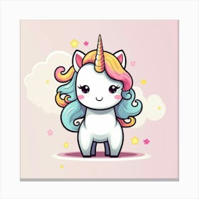 Cute Unicorn 349 Canvas Print