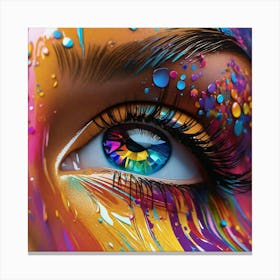 Colorful Eye Canvas Print