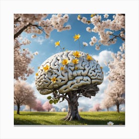 Blossoming Brain Canvas Print