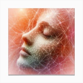 Woman'S Head Canvas Print