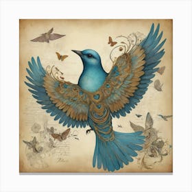 Silent Wings A Bird S Journey Art Print 3 1 Canvas Print