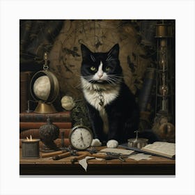 A Portrait of a Cat Canvas Print
