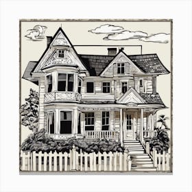 Victorian House Canvas Print