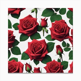 Red Roses 4 Canvas Print