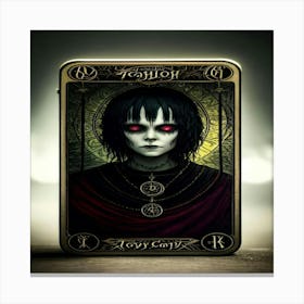 Voodoo Tarot Card Canvas Print