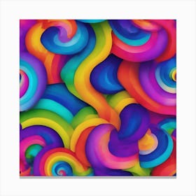 Abstract Swirls Canvas Print