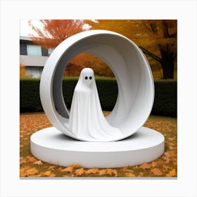 Ghost In A Circle Canvas Print