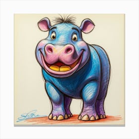 Hippo 36 Canvas Print