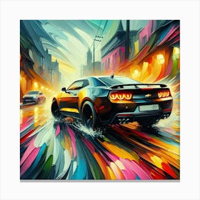Chevrolet Camaro Painting 1 Canvas Print