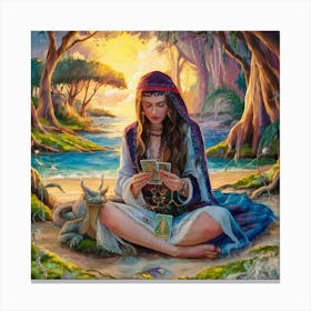 Tarot Card Reading 12 Canvas Print