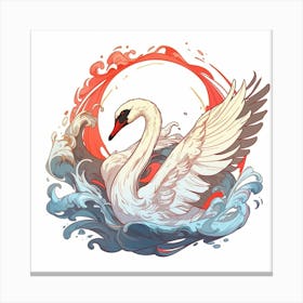 Swans Canvas Print