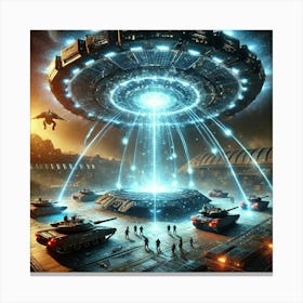 A Futuristic Sci Fi Depiction Of The Solaris Comma Canvas Print