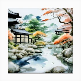 Japanese Garden 1 Canvas Print