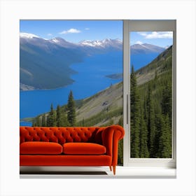 View Of The Mountains Canvas Print