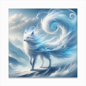 White Fox Canvas Print