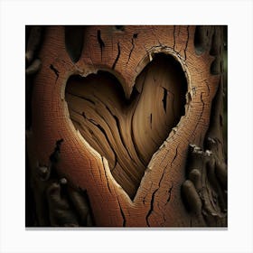 Heart Of Wood 2 Canvas Print