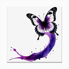 Purple Butterfly 7 Canvas Print