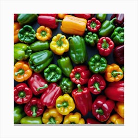 Colorful Peppers 57 Canvas Print