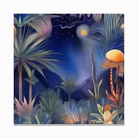 Jardin Majorelle Morocco Vintage 2 Canvas Print