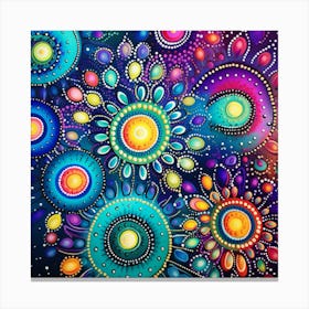 Colorful Abstract Painting 3 Canvas Print