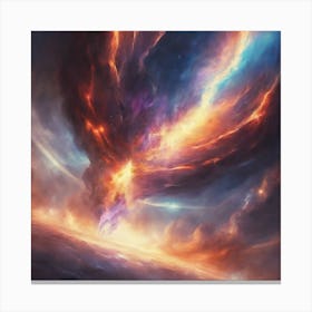 Spaceship In The Sky Canvas Print