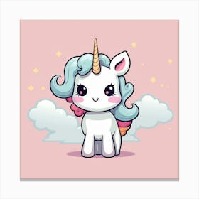 Cute Unicorn 213 Canvas Print