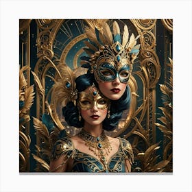 Masquerade Masks Canvas Print