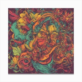 Psychedelic Art, abstract art Canvas Print