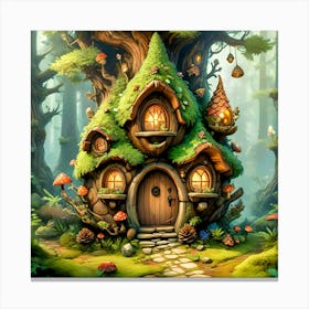 Fairy Cone Cottage #4 Canvas Print