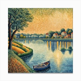 Boat On The River 1 Canvas Print