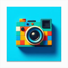 Pixelated Camera Canvas Print