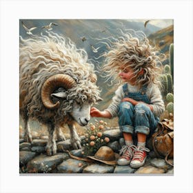 Little Lamb Canvas Print