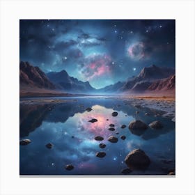 Night In The Mountains Canvas Print