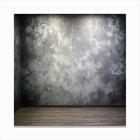 Empty Room With Concrete Wall Canvas Print