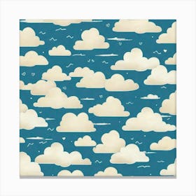 Clouds background Canvas Print