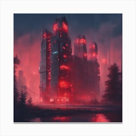 Futuristic City 1 Canvas Print