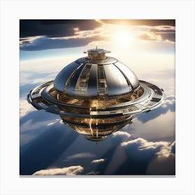 Futuristic Spaceship 55 Canvas Print